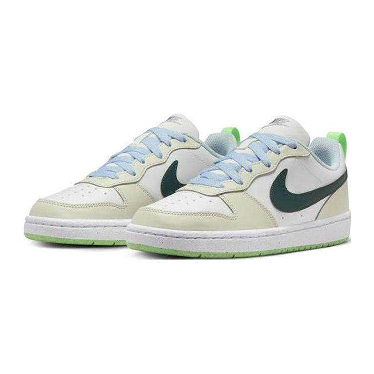 Nike Court Borough Low Recraft GS Lait de Coco Vert Jungle Baskets Enfants Blanc Crème Vert Jungle Foncé FV8121-131