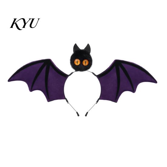 Felt Bat Headband for Cosplay Halloween Hairband, Plush Wing Gothic Style Headband, Hair Accessories Costume Party Women And Girls Hairband