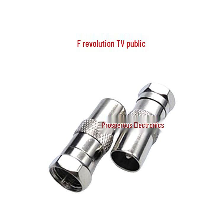 F Male to TV Male Cable Adapter for Set-Top Box (9.5RF Male)