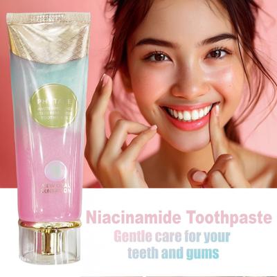 1/2/3 Pezzi 100G Dentifricio Sbiancante Anti-zucchero alla Nicotinamide Gusto Naturale di Pesca Rinfrescante Alito Macchia