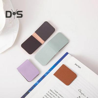 Magnetic Faux Leather Bookmark Magnetic Closure Book Clip Slim Corner Fit Reading Progress Tracker Page Marker