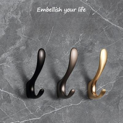 1Pc Coat Hook Coat Hook Light Luxury High-end Wall Hanging Wall Entrance Minimalist Door Single Wardrobe Shoe Cabinet Grille Hook