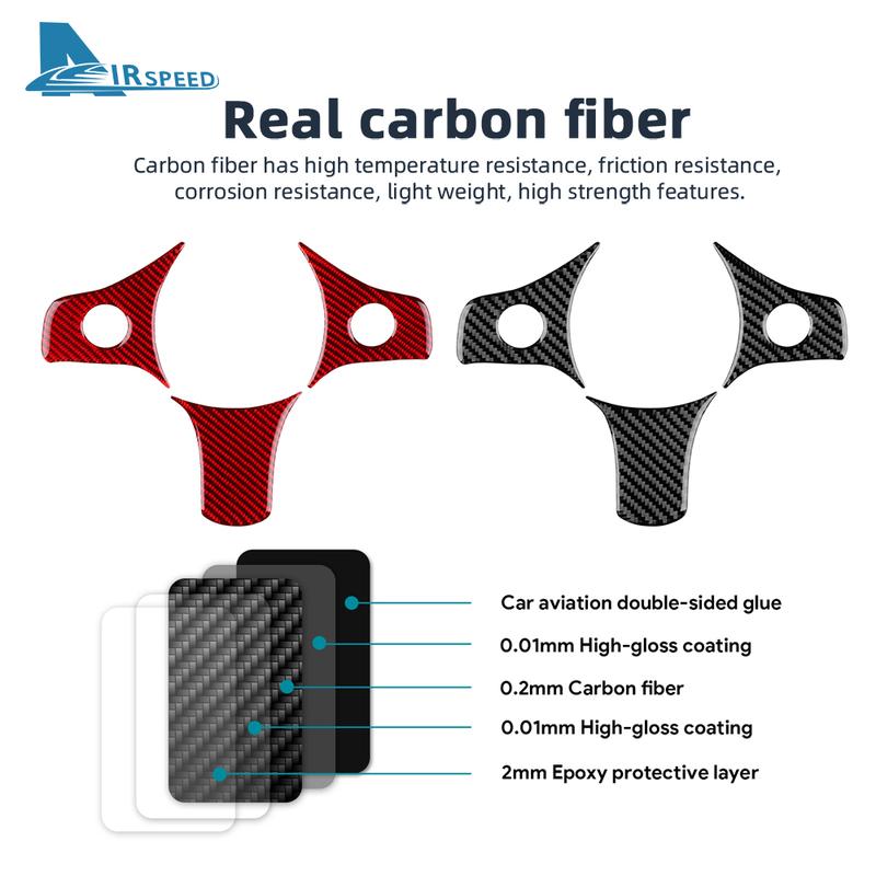 Real Soft Carbon Fiber Sticker LHD RHD Car Steering Wheel Button Trim For Alfa Romeo 159 2005-2017 2018