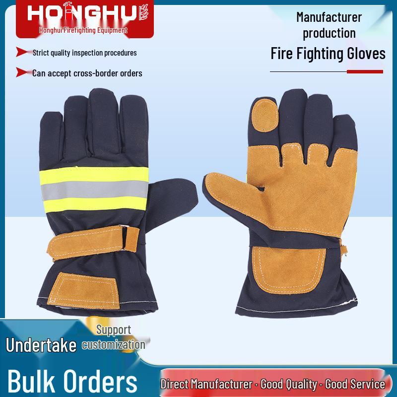 Customizable Firefighter Rescue Gloves for Emergency and Forest Firefighting Firefighting Gloves
