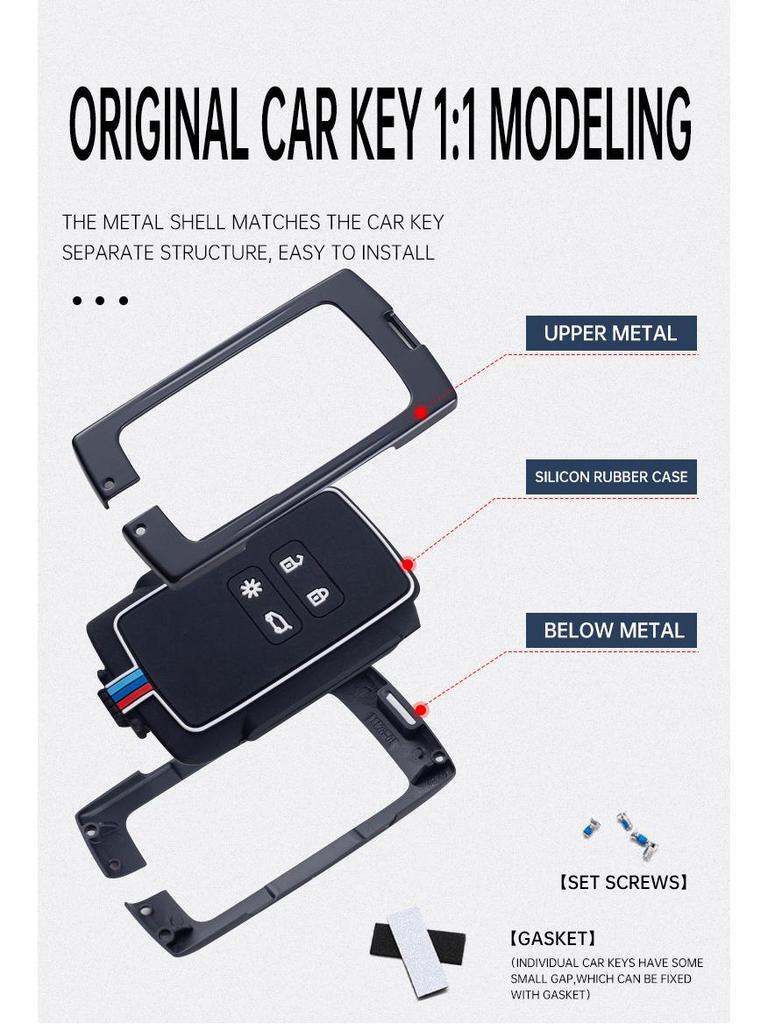 Renault Key Cover for Koleos, Captur, Fluence, Scenic, Latitude, and Megane - Remote Control Card Shell.