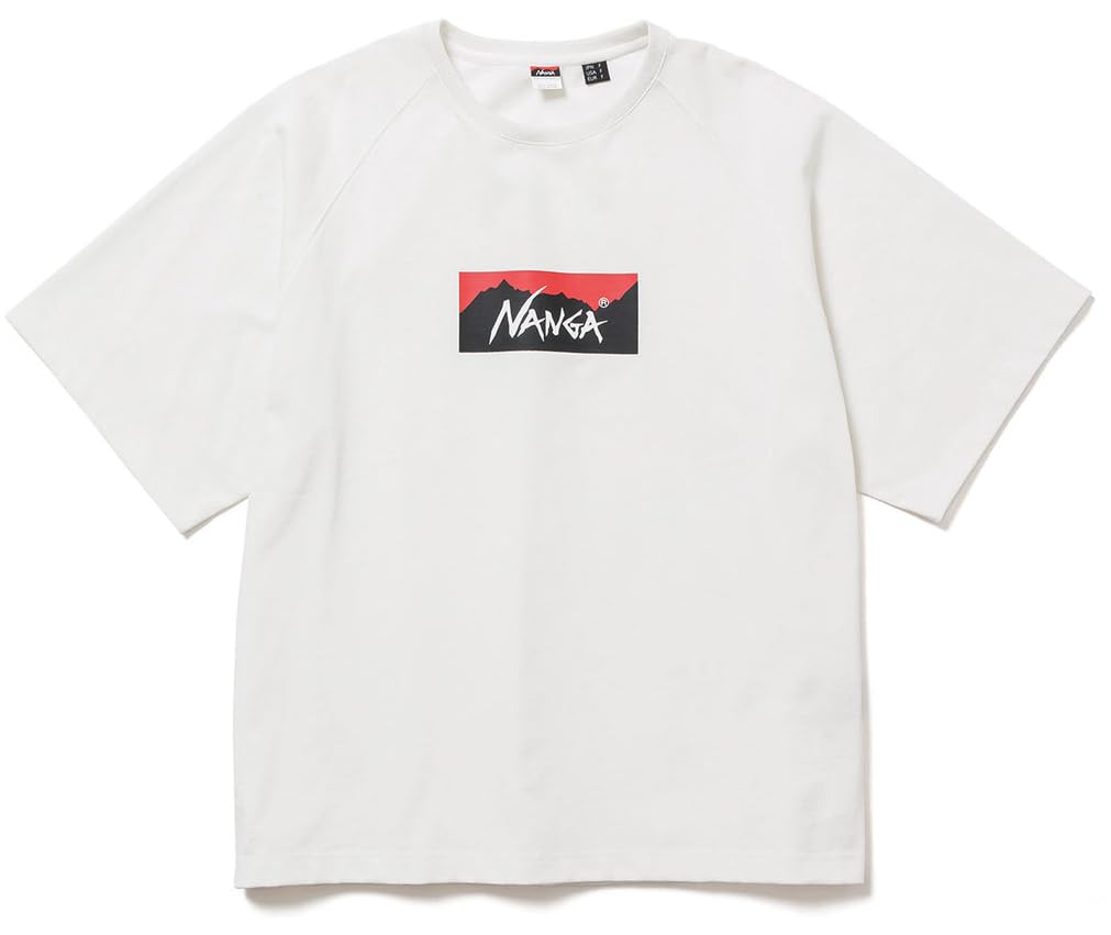 NANGA ECO HYBRID BOX LOGO LOOSE FIT TEE Eco Hybrid Box Logo Loose Fit Tee Unisex Spring Summer Casual Short Sleeve Shirt N0003643 N0003644 N0003645