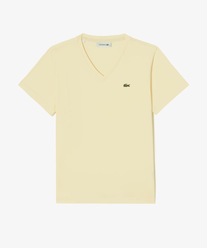 LACOSTE Women'S Basic V-Neck Short Sleeve T-Shirt Tf833E-56G S7G