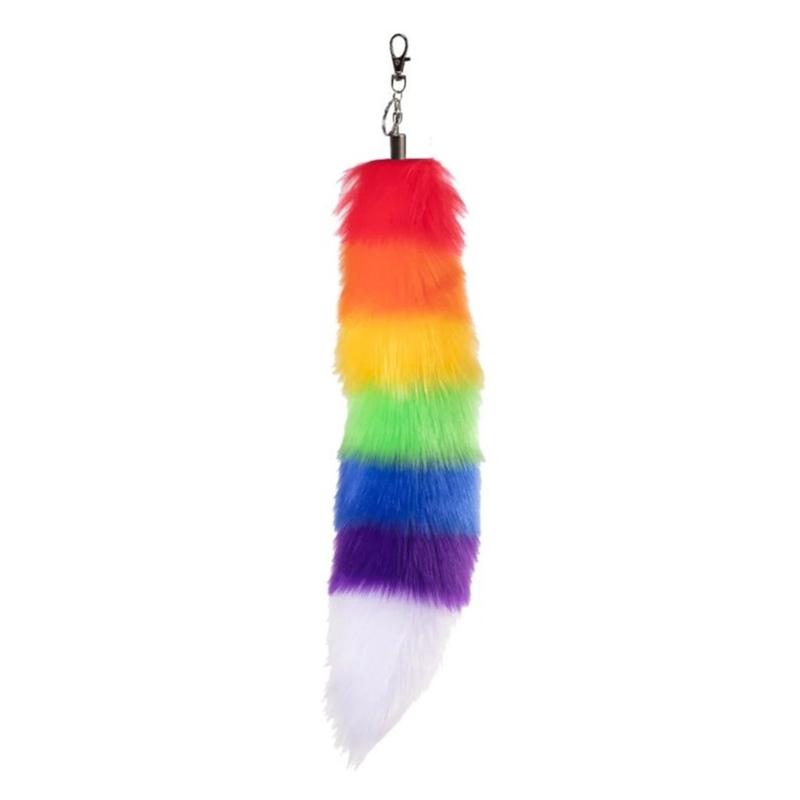 Faux Furs Foxes Tail Keychain Furs Foxes Tail Keyring Handbag Hangings Charms