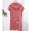 Wrap Towel for Adult Coral Pattern Quick Easy Dress Dress Pink Women, Fleece, Embroidery, Absorbent, Drying, Care, Multi-functional, Lightweight, Set,