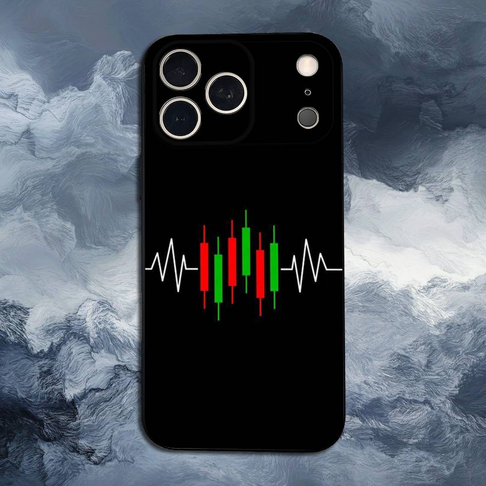 Day Trading Day Trader Trader Case For iPhone 15,16,12,14,17,13,11,Plus,Pro Max,8,7,XR,SE,XS,X,Mini,Soft Silicone Black