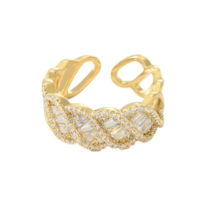 Adjustable Women's Ring Temperament Fashion Personality Simple Clean Ins Style Girl Summer Beach Vacation Jewelry Finger Ring Wedding Party Jewelry