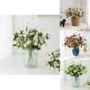 Realistic Silk Rose Bouquet For Home Decor Small Artificial Roses For Wedding Centerpieces