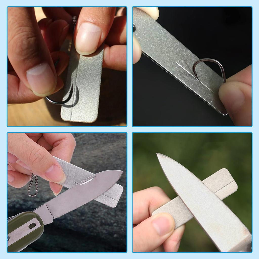 Doyime Hook Sharpener, 2 Pieces, Fishhook Sharpener, Grinding Sharpener, Needle