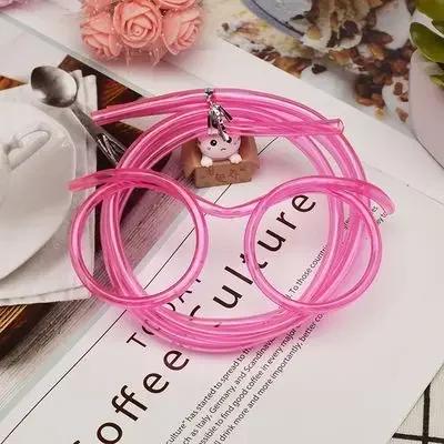 Pai creative amuzante ochelari tub de băut flexibil noutate accesorii de divertisment pentru vacanță petrecere de ziua de naștere cadouri de Halloween