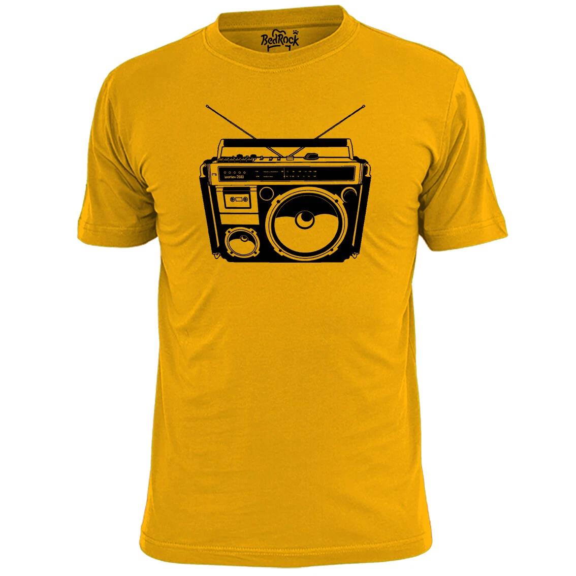 Mens Boombox Retro T shirt Stereo Cassette L