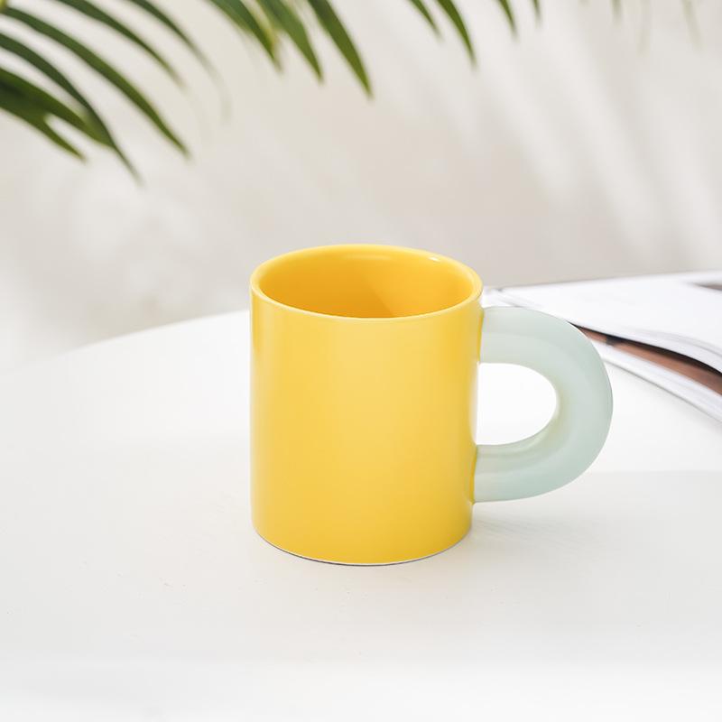 ins artistic sense creative gift ceramic mug, office souvenir pair cup coffee cup water cup