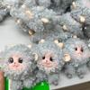 Smooth Vinyl Plush Lamb Keychain Soft Plush Mini Plush Pendant Hanging Ornament  Holiday Gift