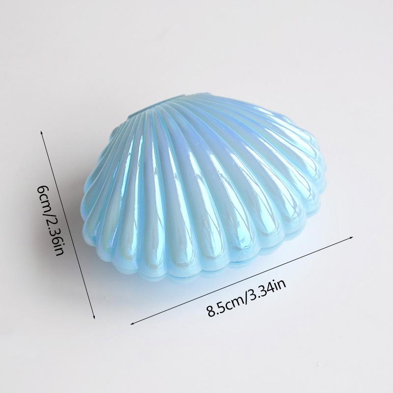 5pcs Shell Candy Gift Boxes Plastic Snack Cookie Jewelry Storage Box Kids Mermaid Birthday Party Favors Decor Wedding Supplies