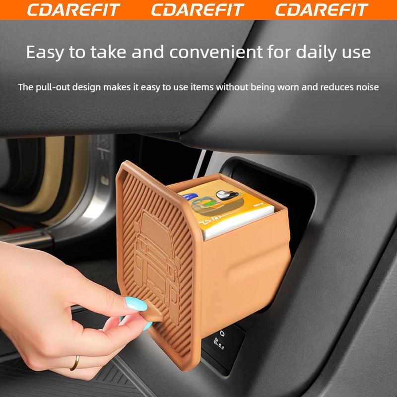 For Chery ICAUR V27 Car Center Console Lower Drawer Storage Box Silicone Privacy Modification Dedicated Interior Storage Box