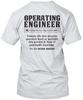Operating Engineer T Shirt Made In the USA Size S To 5XL
