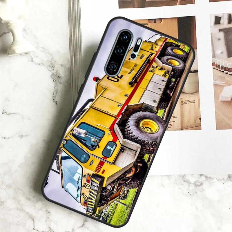 Fire Truck For Huawei Nova 7i 8i 11i 12i 12s Y73 Y70 Y90 Y60 Y72 Y61 Y91 9 10 SE P40 Lite P30 Pro Case