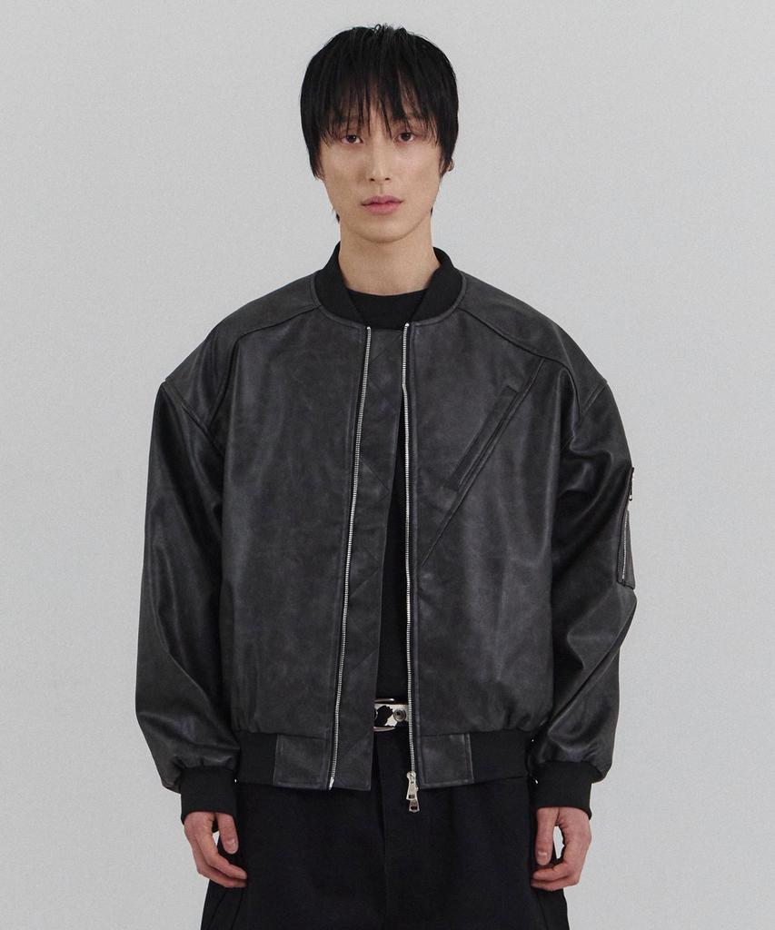 Forcesensitive Force Leather Ma-1 (Bk)