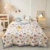 Cute Zoo Animals Print Quilt Bedspreads Children Adults Thin Comforter Summer Quilt Single Double Bed Air-Condition Bed Blanket