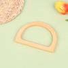 Handcrafted Wooden Handle Bag Handle Bag Accessory Wooden Root Handle Wooden Semicircle Handle