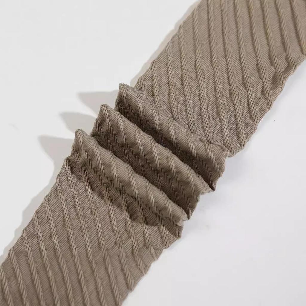 Women's Diagonal Stripe Tights - Thin, Anti-Snag, Slimming, Cable Knit Jacquard for Spring and Autumn.