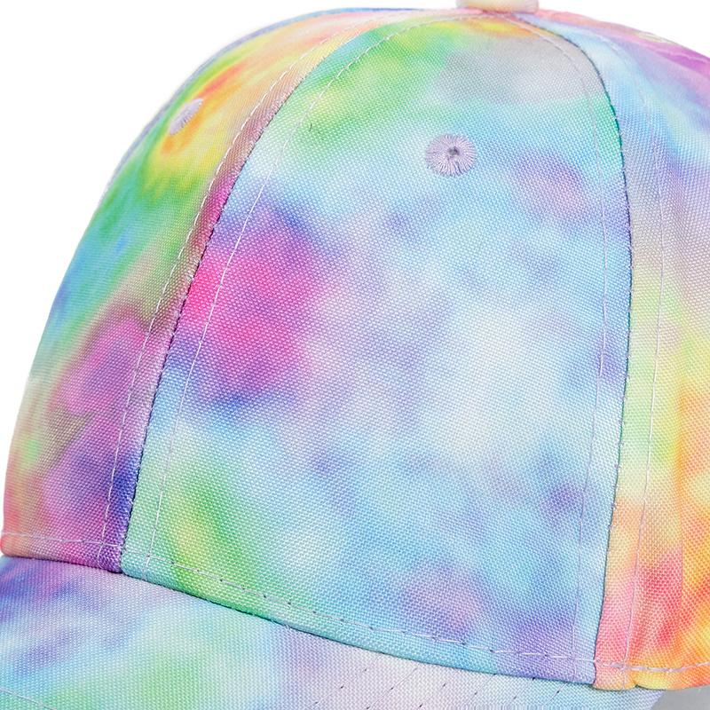 Nouă Moda Femei Tie Dye Cap Multicolor Iregular Print Baseball Cap Femei Outdoor Streetwear Summer Caps Palarii