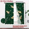 Set Of 2 Flat Printing Curtains Without Rod Graceful Cranes Blossoms Holiday April Fools Is Day Printed Durable Curtain Made Polyester
