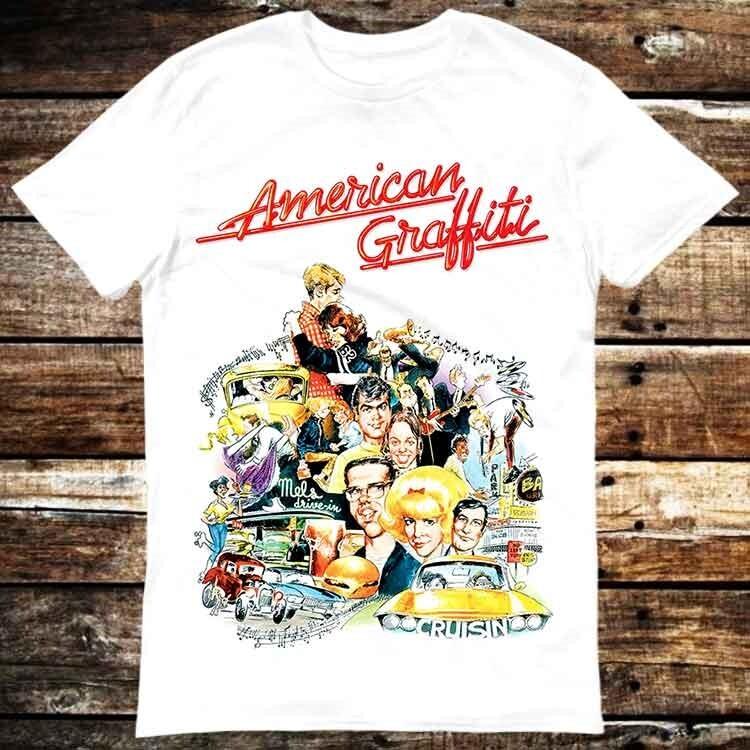 American Graffiti 70s Retro Movie Poster T Shirt 6294 Unisex T-Shirt S