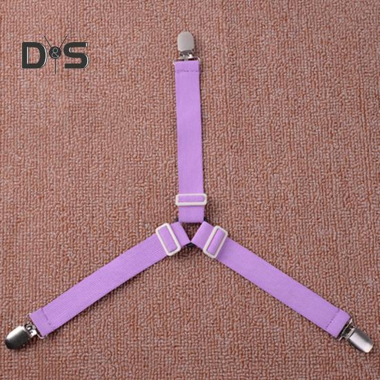 4Pcs Triangle Bed Sheet Straps Adjustable Design Simple Installation Non Slip Fitted Sheet Straps Bed Sheet Clips