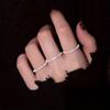5 Minimalist Style Rings Per Set, Sparkling Design, Paired with Daily Clothing and Party Accessories, Stackable Jewelry.