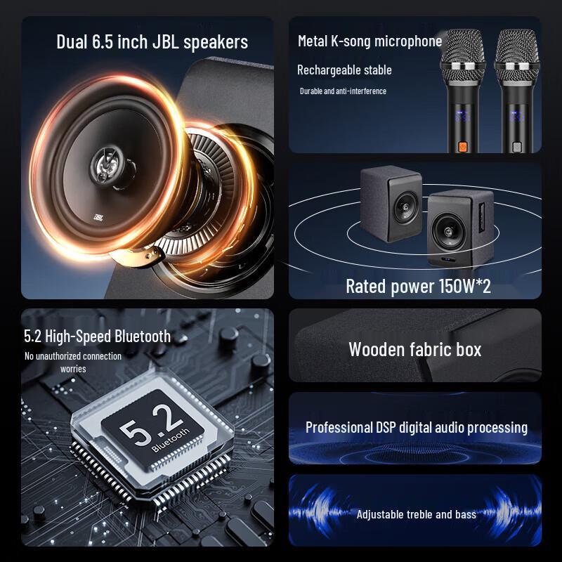 SAST N26 2.0 Active Hi-Fi Bluetooth Bookshelf Speakers CN plug (adapter included)