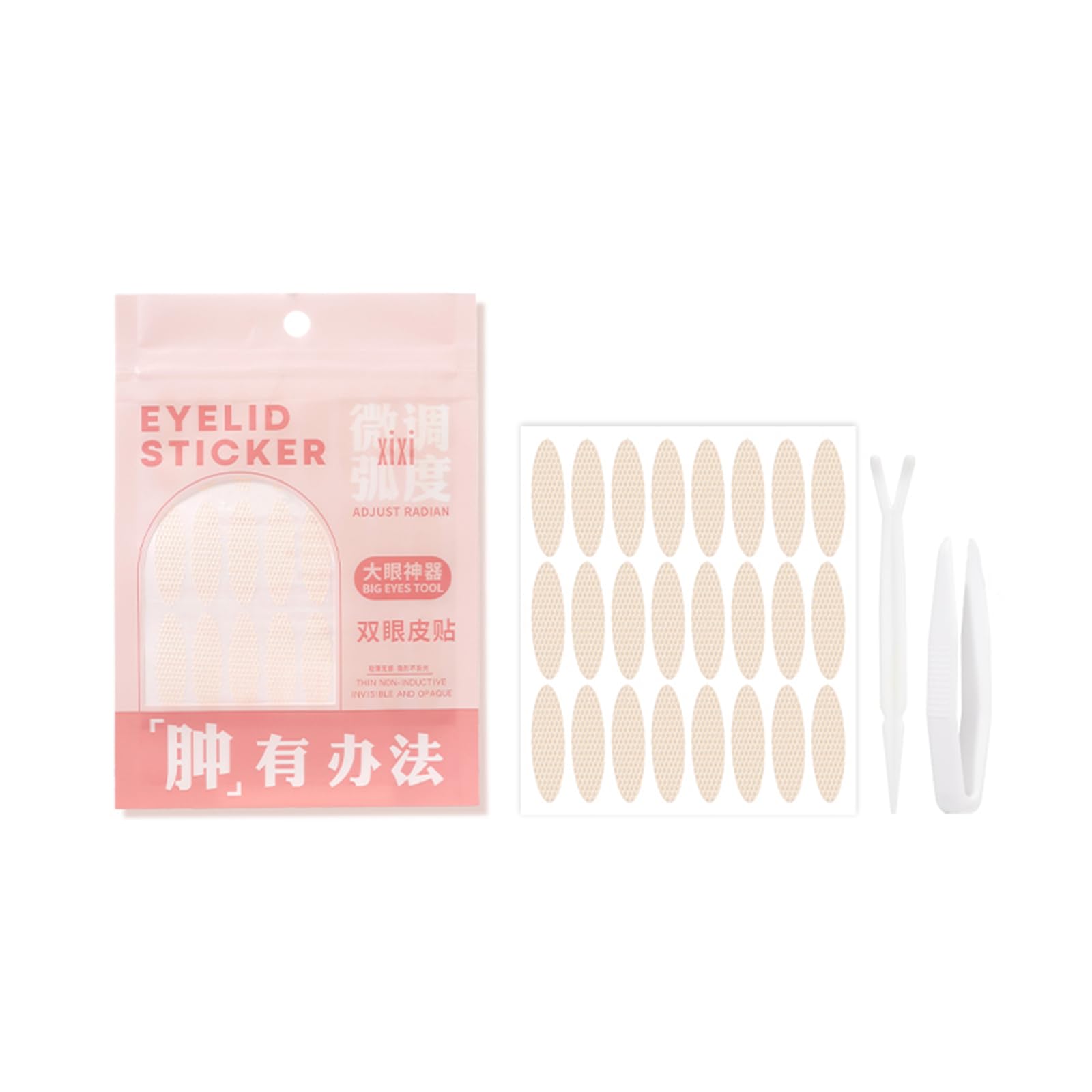 

[KIADZIE] Double Eyelid Stickers - Natural Finish, Eye Correction Item, Double Eyelid Forming Stickers, Long-lasting, Easy Application,