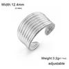Fashion Stainless Steel Open Ring Dragonfly Irregular Geometric Finger Rings Women Jewelry Wedding Gift Wholesale