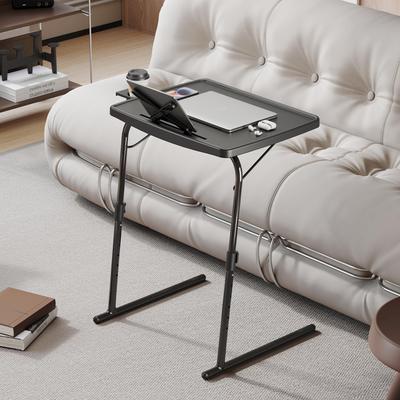 Minimalist Portable Folding Bedside Desk - Adjustable Plastic Table for Home or Office