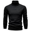 Mens Turtleneck Knit Sweater Casual Long Sleeve Pullover Fall Winter Slim Fit