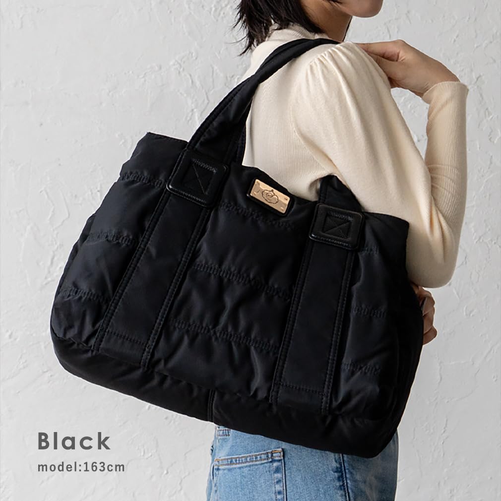 VITAFELICE Quilted Tote Bag (L) Women's Blov-vf0058 (Black)