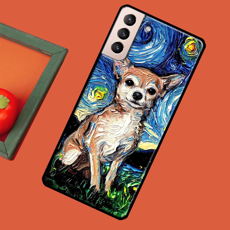 Love Chihuahua Dog Mom Puppy Soft Case For Samsung Galaxy S23 S22 S21 Ultra Note 20 Note 10 S8 S9 S10 Plus S20 FE Cover