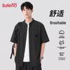 Baleno Men's Cloud-Feel Breathable Short Sleeve Lapel Shirt