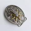 Zinc Western Denim Belt Buckle Rotary Spurs Crown Retro Belt Button Head