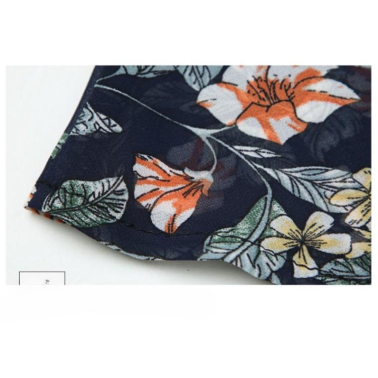 Šifonová midi sukně pro ženy na léto s vysokým pasem zeštíhlující a ležérní květinová sukně do A