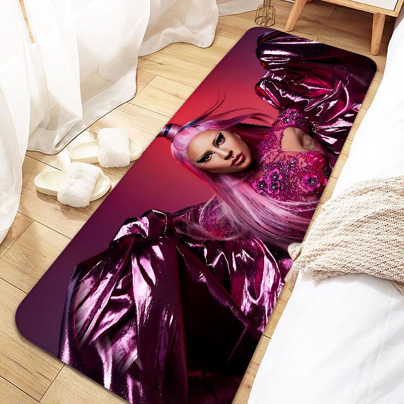 Singer Lady Gaga Door Mat Entrance Non-slip Doormat Washable Kitchen Carpet Living Room Hallway Rugs Bathroom Bath Door Mats