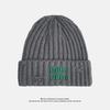 Korean Style Knitted Hat for Women Winter Warm Ear Protection Hooded Hat Thickened Windproof and Cold Protection Ear Protection Hat Letter Woolen Hat