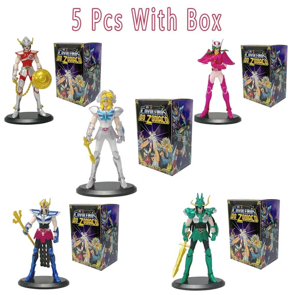 In Stock Anime Figure Phoenix Ikki Hyoga Seiya Shiryu Standing Armor Model Children's Toys PVC Box Desktop Collection Toys