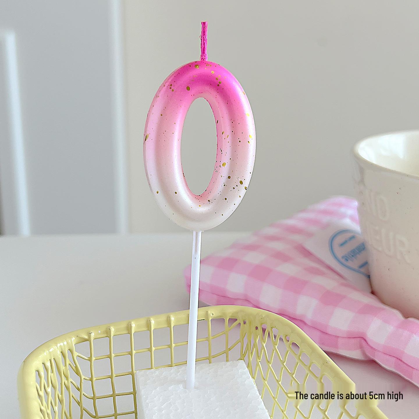 Cute Pink Bow Children s Birthday Candle Decoration for Cake