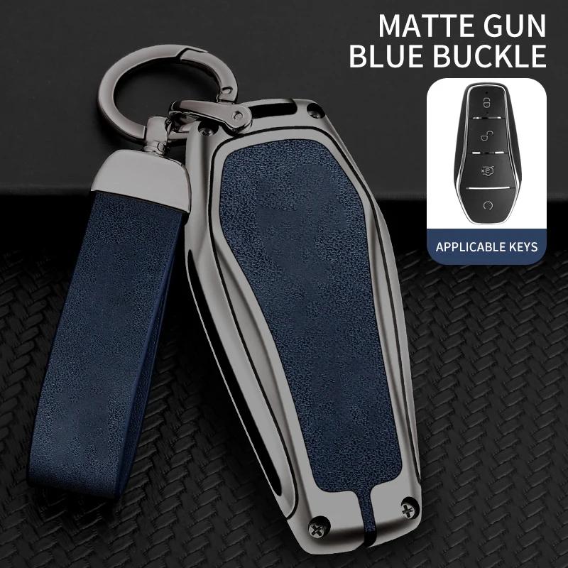 Interior Mouldings Car Key Case for BYD Atto 3 Seal U Dm I Song Plus Dolphin Han EV Tang DM Qin Plusdmi Keychain Key Cover Shell