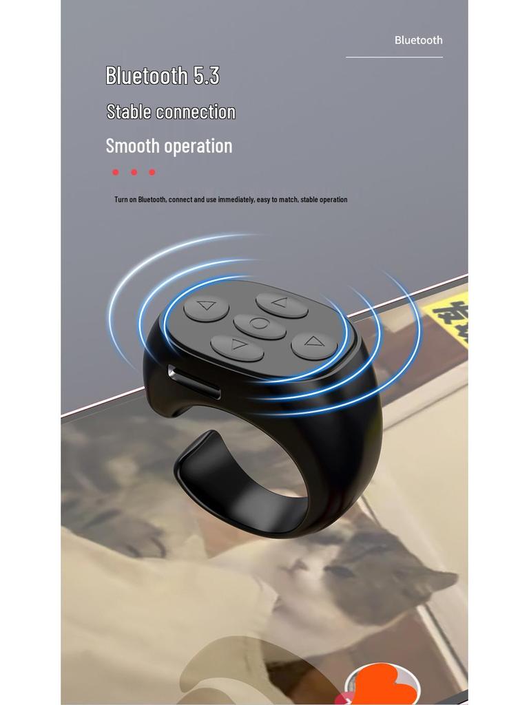 Bluetooth Ring Selfie Remote for Mobile Phones (Compatible with Kuaishou & Douyin)